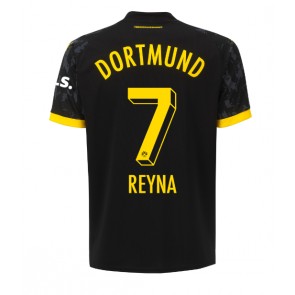 Lacne Muži Futbalové dres Borussia Dortmund Giovanni Reyna #7 2023-24 Krátky Rukáv - Preč